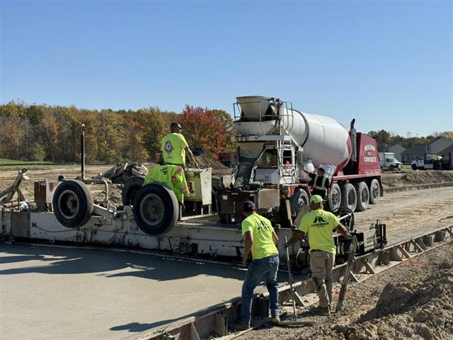 Residential street pour by Messina